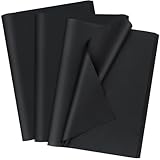Jkopsnr 100 Sheets Black Tissue Paper 20x14 Inches Tissue Paper for Gift Bags Wrapping Tissue Paper Bulk for DIY Crafts Birthday Baby Shower Festival Holidays Decorative