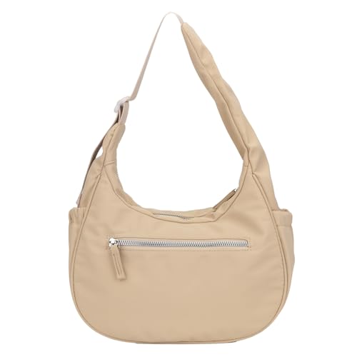 Image of JANKS Small Puffer Crescent Shoulder Bag for Women, Nylon Quilted Puffy Crossbody Purse, Cute Hobo Shoulder Handbags