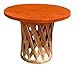 Table Traditional Mexican Equipal Furniture Honey Color Handmade, Artisan in Mexico by Equipales San José Original Leather Ideal for your Home, Bar, Restaurant, Garden, Office, Hotel