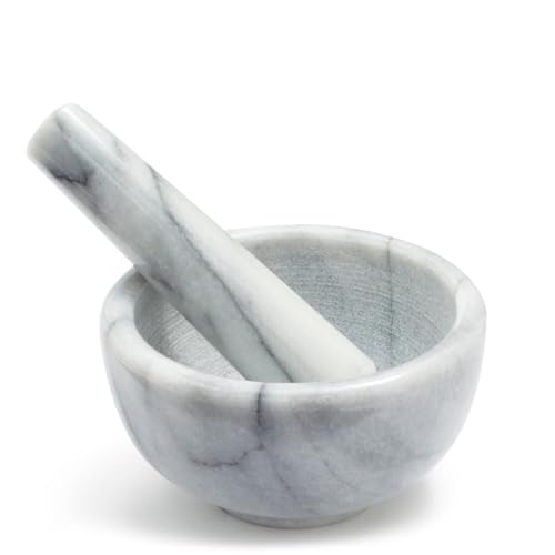 Sur La Table White Marble Mortar & Pestle, 2½