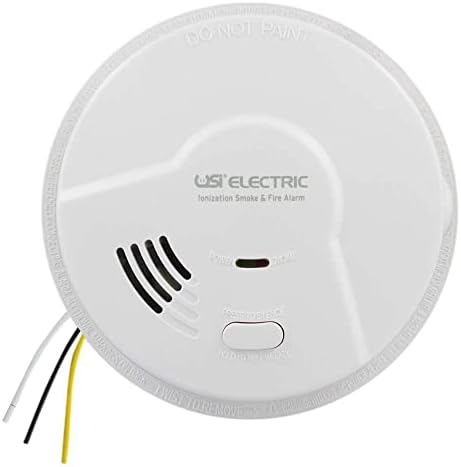 USI Electric 5304 Hardwired Ionization Smoke and Fire Alarm with Battery Backup 2-Pack