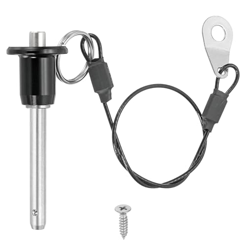 Goupille à libération rapide 5mm en acier inox 304 avec câble de sécurité PATIKIL
