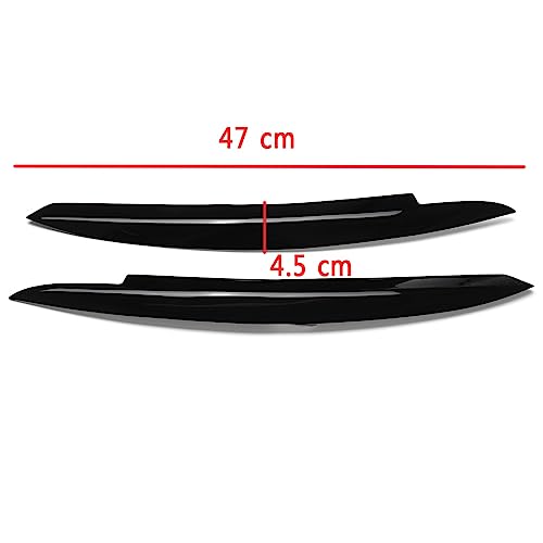 Paupières de phare Golf 6 MK6 masquer usure optique avant ABS