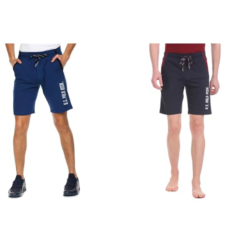 Image of U.S. POLO ASSN. Mens Comfort Fit Solid I668 Shorts (Pack of 2)