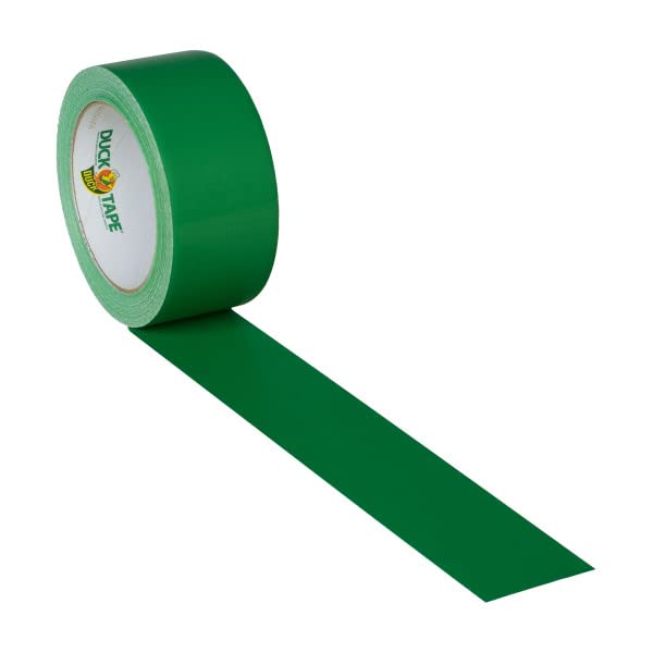 Vista 3 de Duck Tape - 1304968 cinta adhesiva de color verde, 1.88 pulgadas x 20 yardas cada rollo, 3 rollos