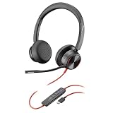 【Amazon.co.jp限定】Poly 有線ヘッドセット Blackwire 8225 (国内正規品) USB-C & 3.5mm ノイズキャンセリング マイク付き 軽量 【2年間メーカー保証】 windows mac Chrome Web会議用 イヤホン マイク (旧 Plantronics プラントロニクス Polycom ポリコム HP-Poly) 8G0Z4AA