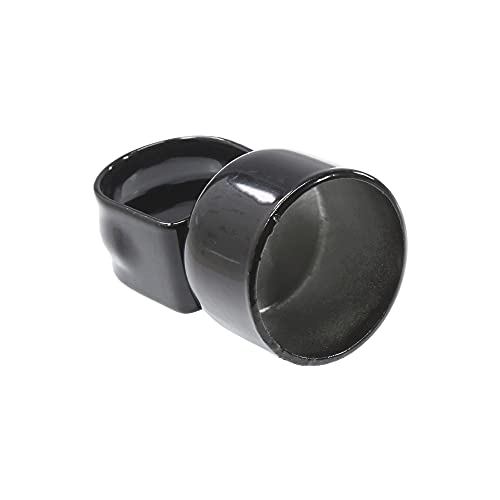 Plum Fittings Black Chain Link Fence Loop Caps | Eye Top Rail Cap | 1 5/8\" x 1 3/8\" (Pack of 10 Caps) - Thumbnail 4