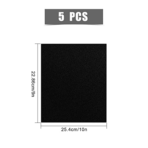 Image of SAVITA 5pcs 25.4 x 22.8cm /10 x 9 inch 3mm Thick Felt Sheets, Stiff Felt Fabric Sheets for Crafts Hard Felt Squares for Sewing Crafting Cushion and Padding