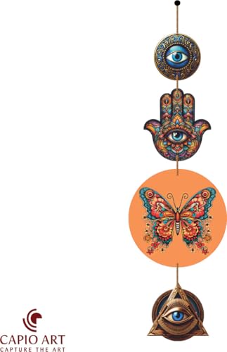 Image of CAPIO ART Welcome Wooden Quote Wall Hanging Decoration Items for Home Decor | Mdf Art for Living Room & Bedroom | Decorative Item for Office & House | Gifts Modern Wood Hanger - Butterfly-2