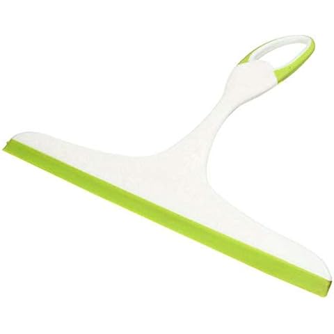 KeKeandYaoYao Glass Window Wiper Tiles Cleaner Squeegee Shower Bathroom Mirror Cleaning Brush Car Windscreen Cleaning Tool Green Cover