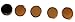 Star Trek THE NEXT GENERATION Set of 5 Goldtone Ranking PIPS