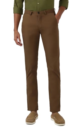 Image of Peter England Men's Slim Casual Pants