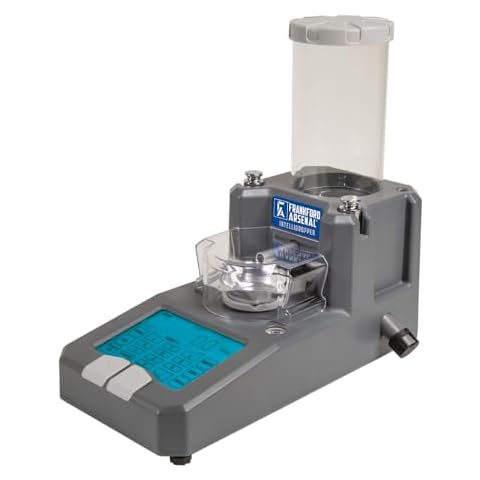 Frankford Arsenal Intellidropper Electronic Powder Measure for Powder Measuring with LCD Display and Free Reloading Database App for iPhone, Windows, and Google,gray Cover