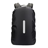 [ｕｒｉｃｃａ＼ウリッカ] M(40-50L)[郵1.5] ブラック リュックカバー レインカバー 防水 15L-85L 撥水 反射材 風飛び防止 コンパクト 収納袋 軽量 アウトドア 登山 通学 ^bm1549^