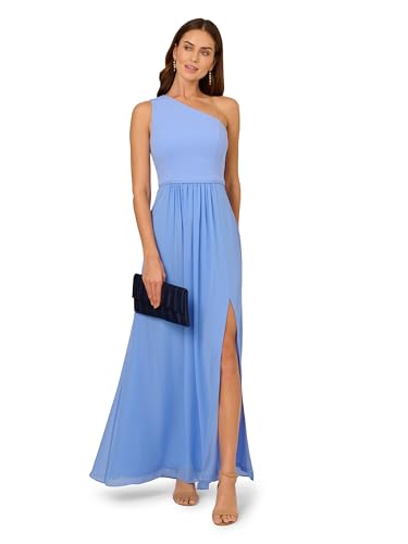 Image of Adrianna Papell One Shoulder Chiffon Gown