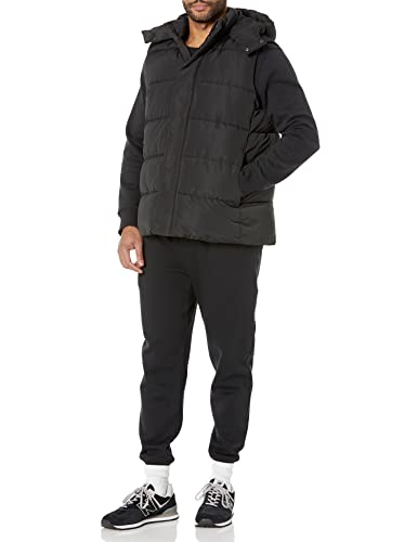 Image of Amazon Essentials Men's Relaxed-Fit Water Repellent Recycled Polyester Hooded Puffer Vest (Previously Amazon Aware)