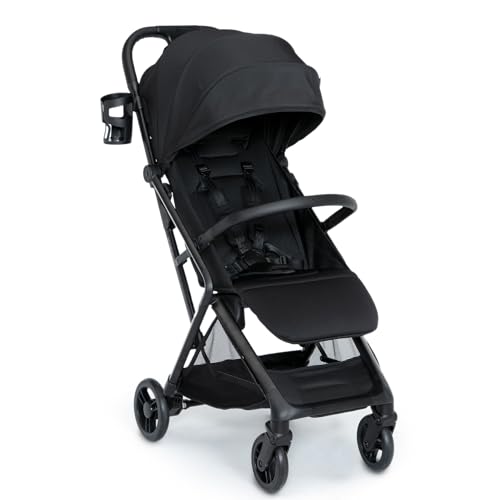 Delta Children Icon Ultra Compact Travel Stroller – Greenguard Gold Certified, Black