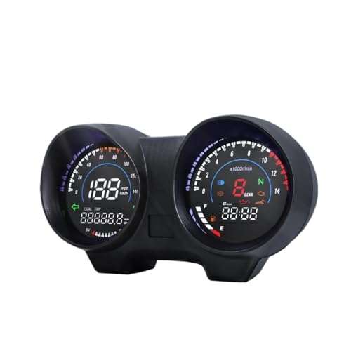 �f�W�^���o�C�N�X�s�[�h���[�^�[ ���g�X�s�[�h�Q�[�W mph/kmh �^�R���[�^�[�r�[�����C�g�M���t�� MAX125�p