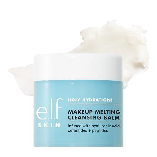 e.l.f., Skin Holy Hydration! Makeup Melting Cleansing Balm, Face Cleanser and Makeup Remover...
