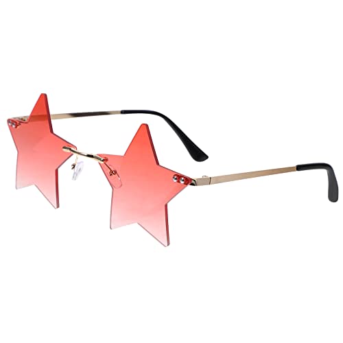 Holibanna Rimless Sunglasses for Women Polarized Rimless Glasses Stylish Frameless Sunglasses