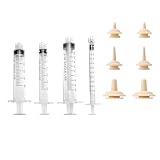 Lucxhcky Lot de 14 tétines miracle pour chatons, 4 seringues d'alimentation pour chatons (1 ml + 3 ml + 5 ml + 10 ml), 10 tétines (S + M + L) pour nourrir les chats, les chiens, les petits animaux et