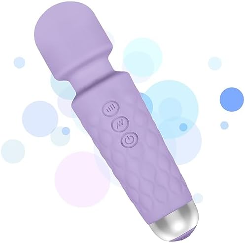 Bezzether Silicone Mini Device, Muscle Deep Tissue Massager with Mini Travel Size for Arms,Foot, Neck, Shoulder, Leg(Light Purple)