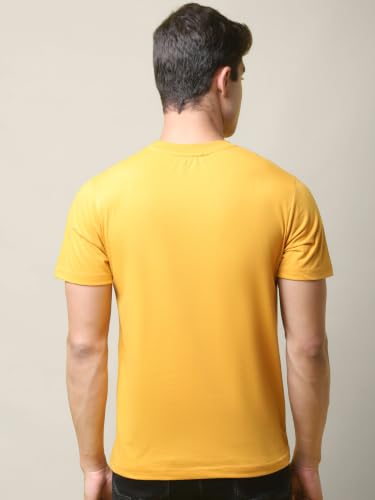 Image of Pinkmint Men's Cotton Blend T-Shirt ll Soild Round Neck T-Shirt ll Stylish Half Sleeve T-Shirt's (Pack of 1)