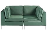 Beliani Modernes Modulsofa 2-Sitzer mit Polsterbezug aus...