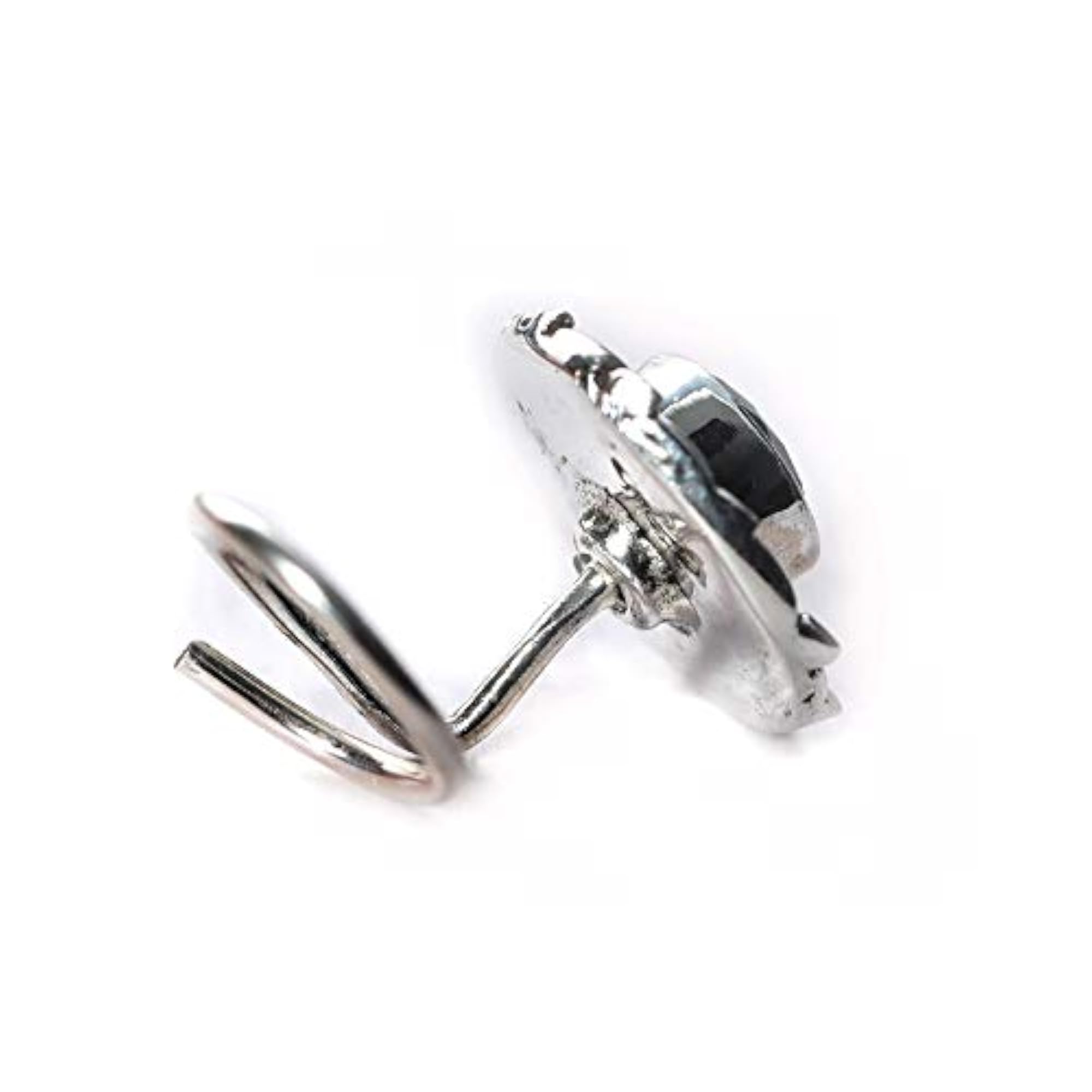 Women's Stone Nose Pin Wire in Pure 92.5 Sterling Silver