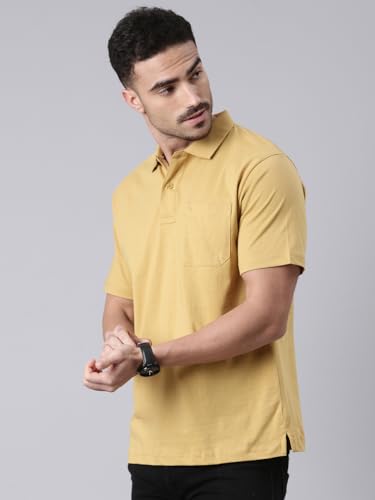 Image of Classic Polo Men's Half Sleeve Polo Neck Authentic Fit Solid Cotton T-Shirt