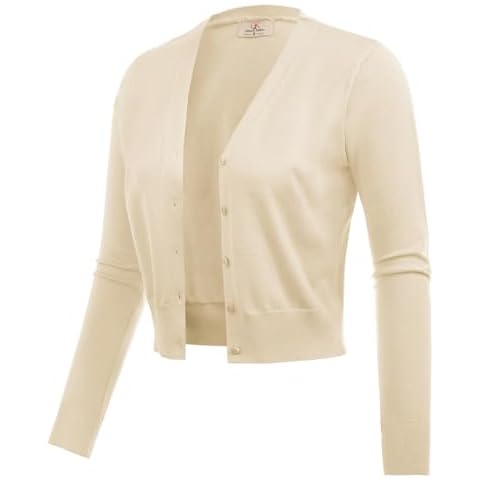 GRACE KARIN Vintage V-Neck Bolero Cardigan Cover