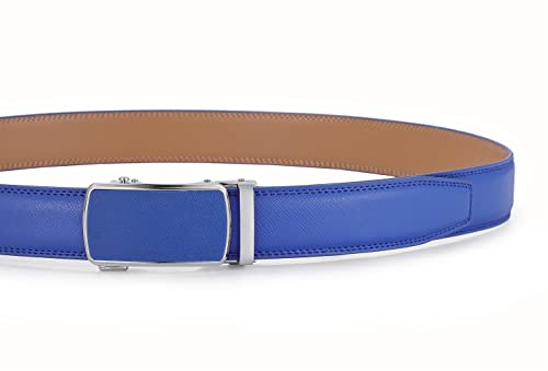 Image of Lingli Men's Belt,Ratchet Dress Belt with Automatic Buckle Brown /Black-Trim to Fit-35mm wide