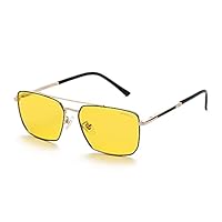 grey jack Polarized Polygon Sunglasses for Men Women,Stylish Metal Frame Sunglasses S1272
