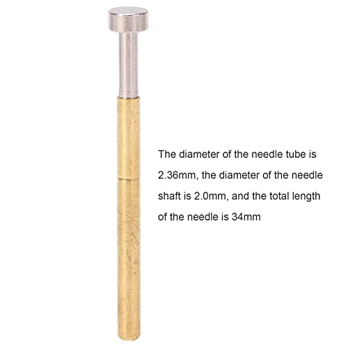 Image of Pogo Pin Flat Head PCB Testing Probes Spring Loaded Brass Material 2.36mm Tube Diameter 34mm Length 100pcs