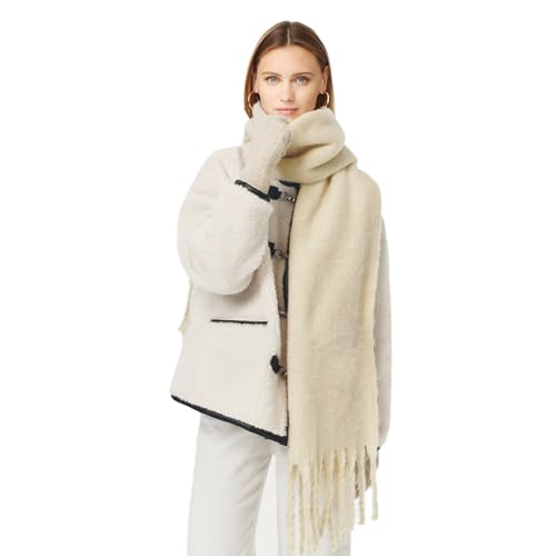 Large Scarf Colorful CashmereThick Tassel Scarf for Women Fall Winter Warm Big Shawl Blanket Scarves & Wraps Gifts