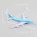 QIYUMOKE 747 Korean Model Airplane kit-1/400 Die-cast Metal Airplanes Model with Stand (6 inches) Air Plane Model Boeing 747 Gifts for Aviation Enthusiasts, Desktop Display Decorations