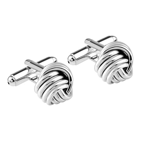 LeCalla 925 Sterling Silver Cufflinks for Men | Grooms Wedding Cuff-Links | Formal Shirt Cufflinks Accessories | Gifts for Dad, Groom, Husband, Father’s Day & Business Events