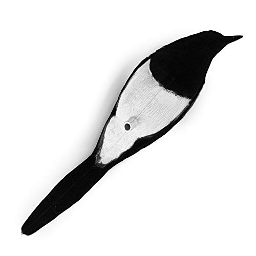 Guguluza Realistic Magpie Decoys, 2-Pack Fake Birds Hunting Decoys For Trap Birds, Flocked Magpies For Garden Decoration #TOP7