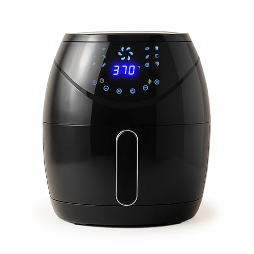 Air Fryer 6.5 Qt Extra Hot Air Fryer For Crispy Cooking Bake Roast Nonstick High Gloss Black Finish Perfect For Healthy Meals Kitchen Appliance