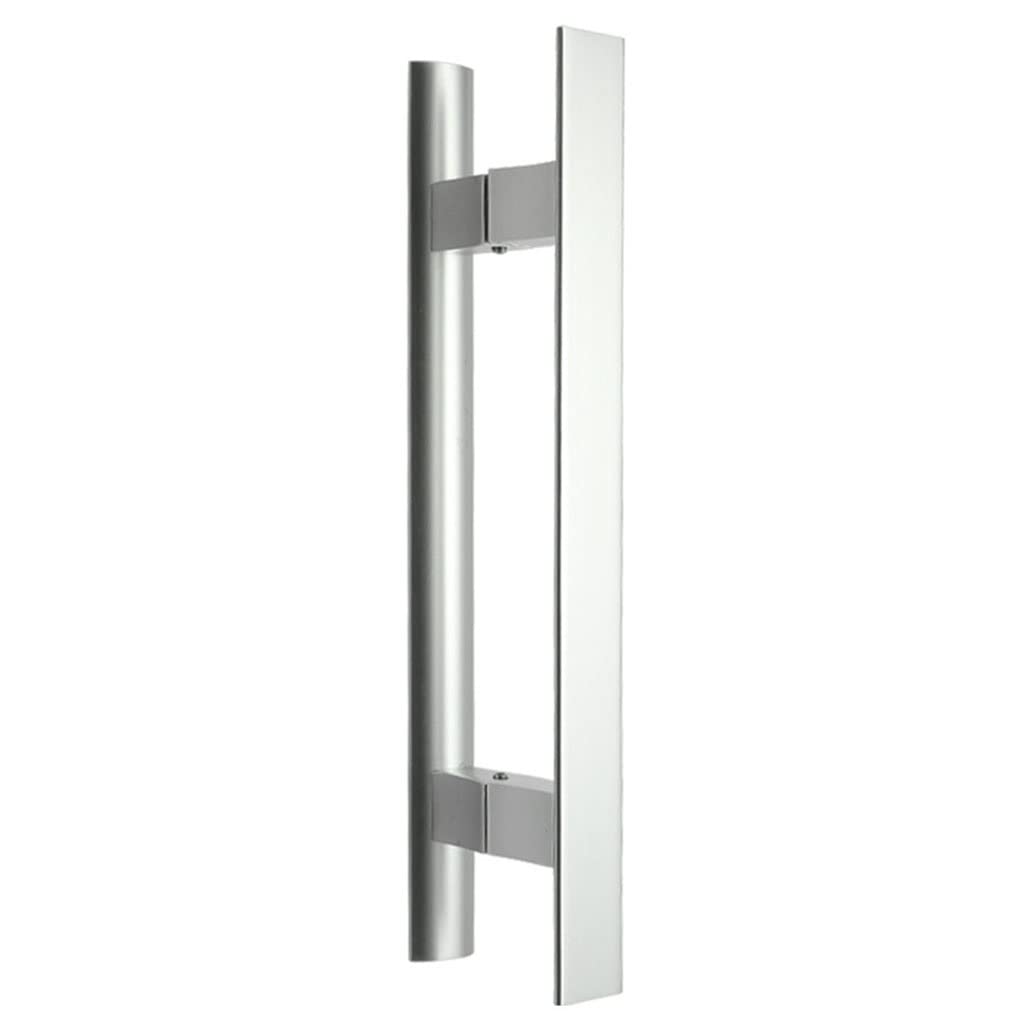 Klamka do drzwi przesuwnych Heavy Duty Barn Door Hardware Handle Szafa Dwustronna klamka do drzwi, stop aluminium (Color : Aluminum, Size : 500MM)