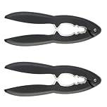 POPETPOP 2pcs Walnut Opening Tool Nutcracker Crackers Portable Alloy and Pp Material Nut Shell Clamps Easily Crumble Hard Shell Food for Kitchen and Home Use