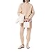 Lacoste Women's Back Print Oversized Sweatshirt, Latte, 10