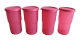 New Tupperware, NewTupperware Tabletop Stacking Tumbler 12oz 350ml Set of 4 Pink