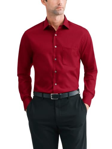 Image of Van Heusen Men's Dress Shirt Fitted Everyday Defense Stretch