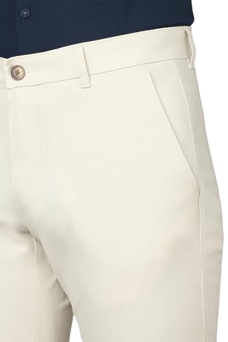 Image of Louis Philippe Men's Slim Fit Mid Rise Trouser