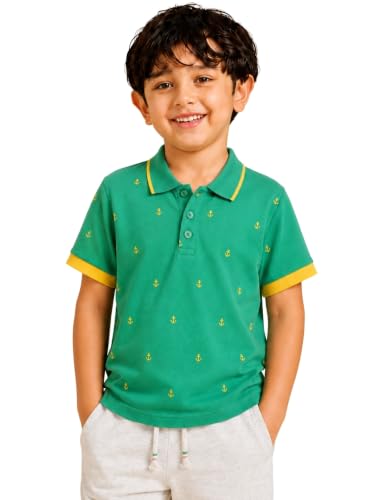 Pilolo Kids Polo Soft Cotton Lycra Pique Designed Collar Pocket T...