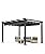 KYBOLT 10'X 13' Aluminum Pergola with Retractable Pergola Canopy, Lawn Shade Shelter for Backyard, Outdoor Party, Garden, Grill Gazebo, Deck (Grey)