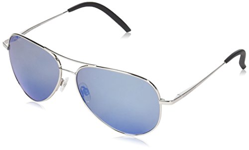 Serengeti Carrara Polarized 555Nm Blue, Shiny Silver