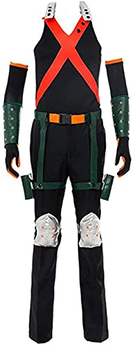 IOONCHI Anime Cosplay Uniform Combat Suit Costume Halloween Cosplay Todoroki Shoto Anime Training Outfits Ganzes Set Anzug, Schwarz , XXXL Cover