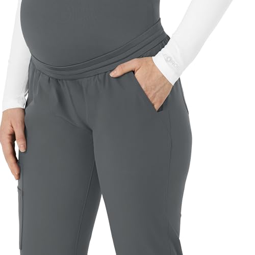 Carhartt Force Essentials Women's Maternity Jogger Scrub Pant, Pewter, XL - image 5